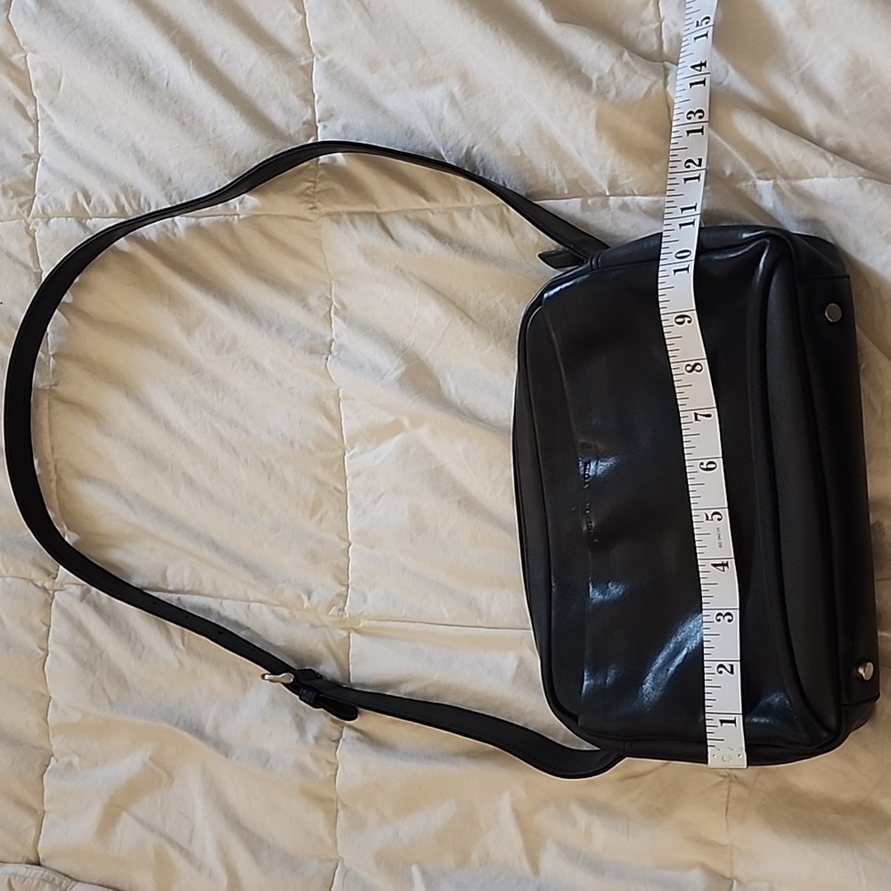 Jones New York Black Leather Shoulder Bag